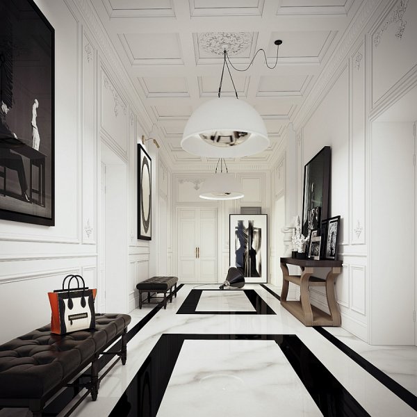 белый мраморный пол