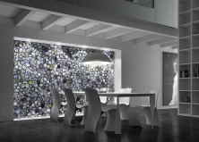Камень с подсветкой в интерьере